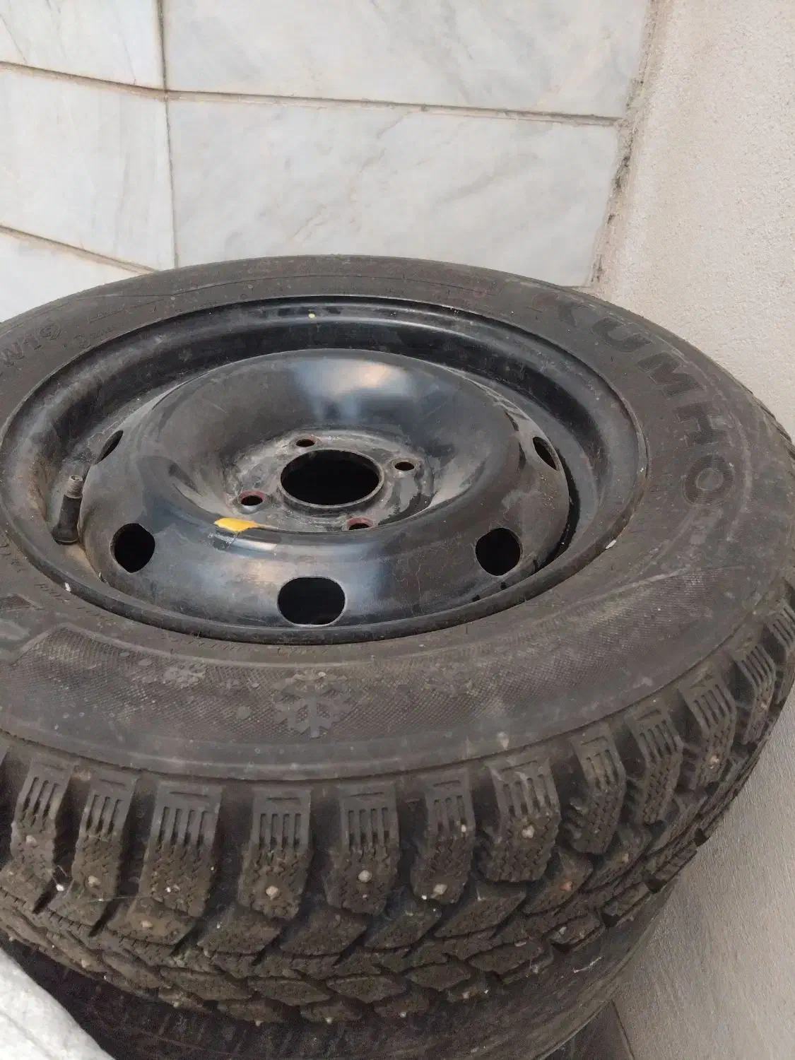 لاستیک یخ شکن کوموهو سایز ۱۴ و۱۳ درحد نو|حراج|اردبیل, |دیوار