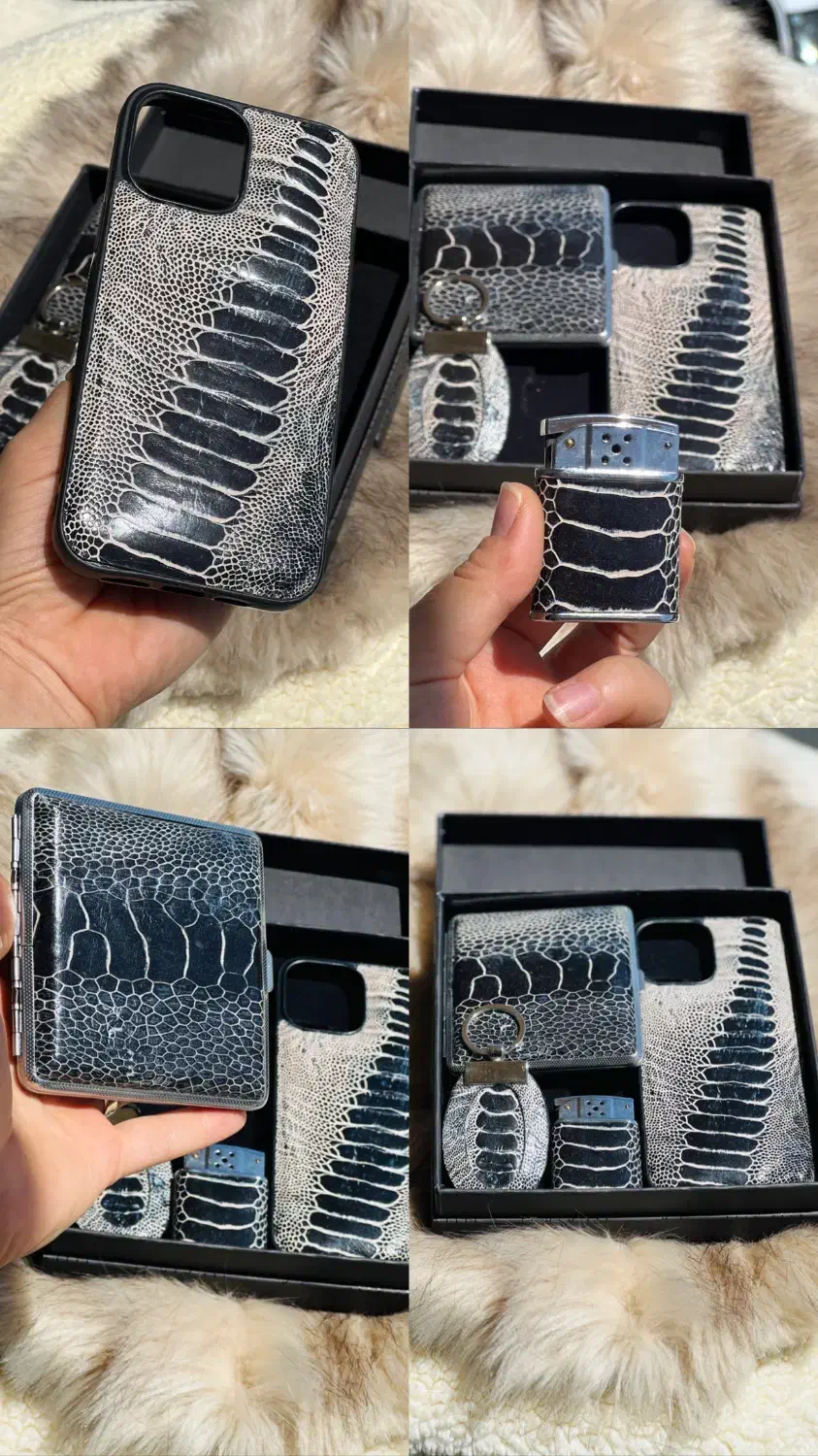 فندک چرم طبیعی و جا سیگاری چرم طبیعی|زیورآلات و اکسسوری|اسلامشهر, مظفریه|دیوار