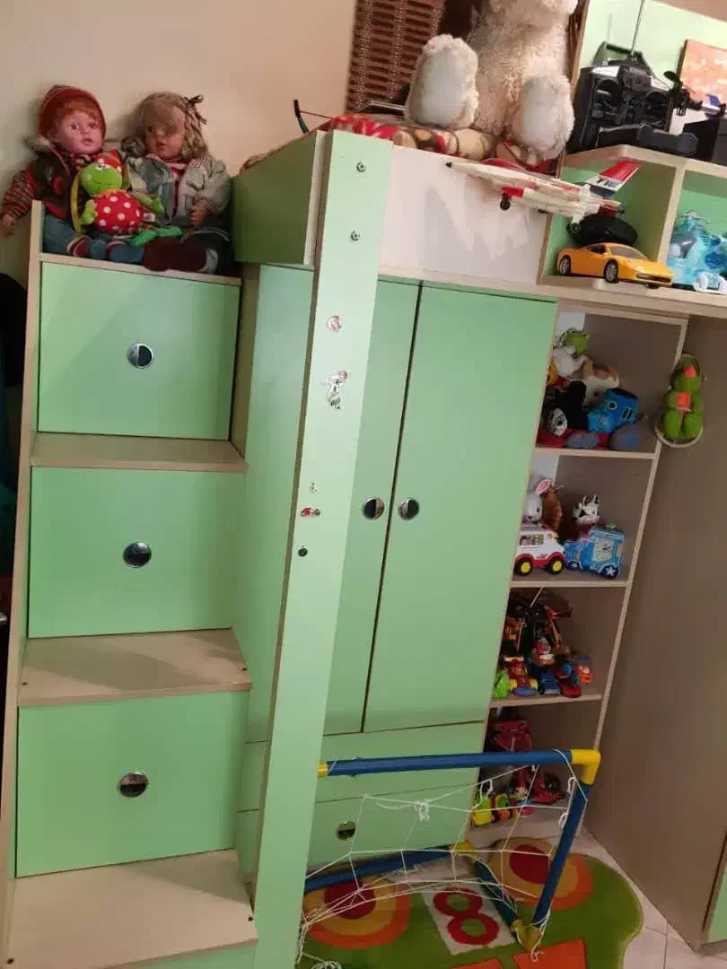 تخت و کمد و گهواره کم جا|تخت و سرویس خواب|تهران, دولاب|دیوار