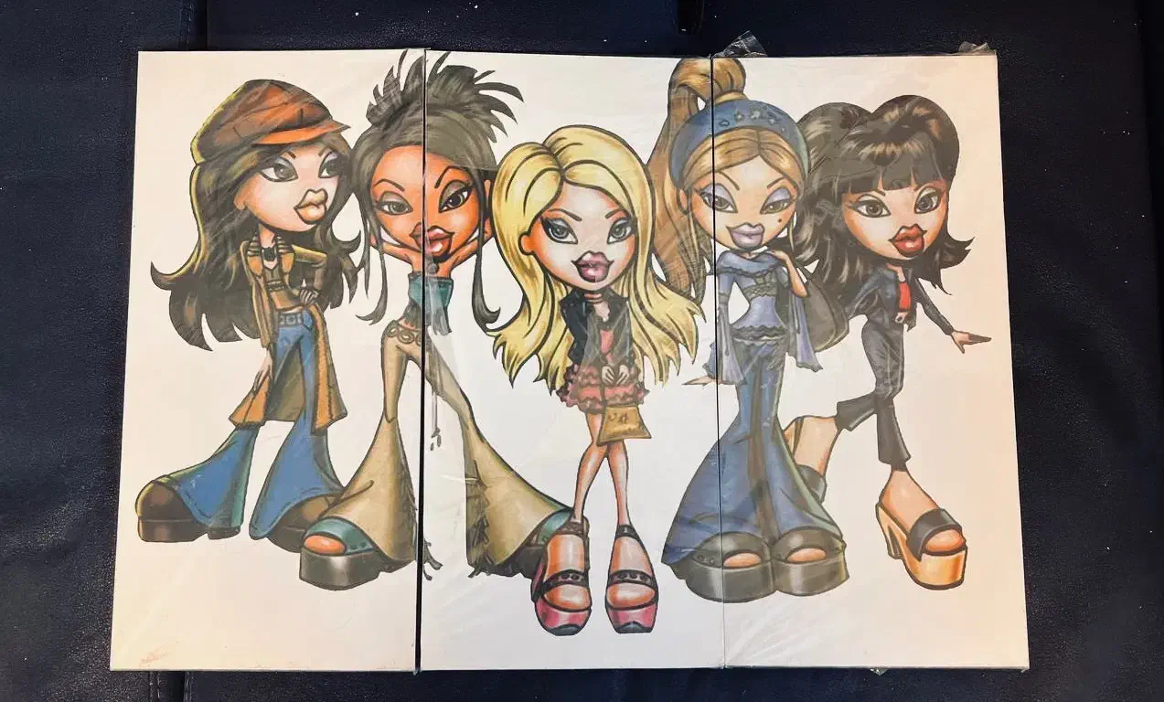 تابلو سه تیکه باربی|تابلو، نقاشی، عکس|کرمان, |دیوار