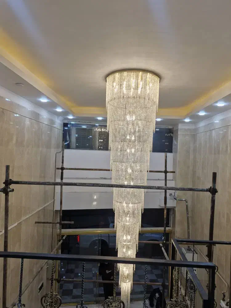 لوستر دوبلکس و بلند مجلل ، لوستر بلند vslight|لوستر و چراغ آویز|تهران, پامنار|دیوار