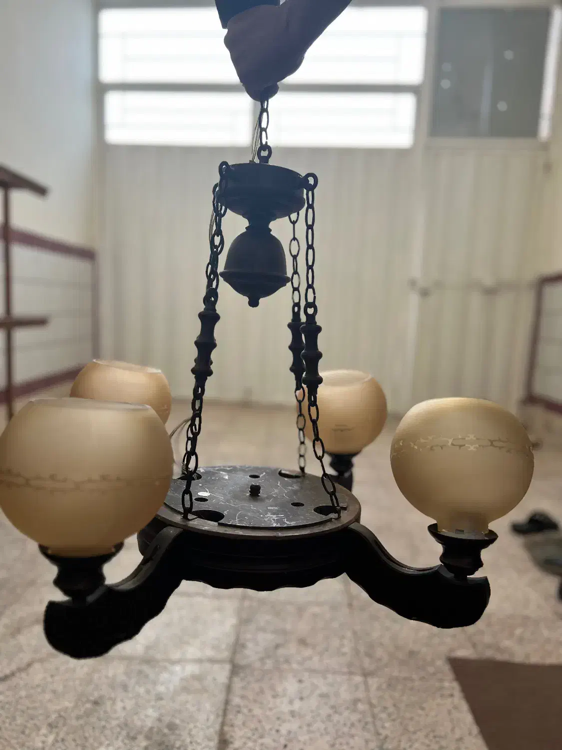 لوستر چوبی|لوستر و چراغ آویز|کرمان, |دیوار