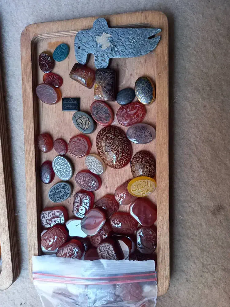 انگشتر سنگ خطی کلکسیونی قدیمی|جواهرات|تهران, شادآباد|دیوار