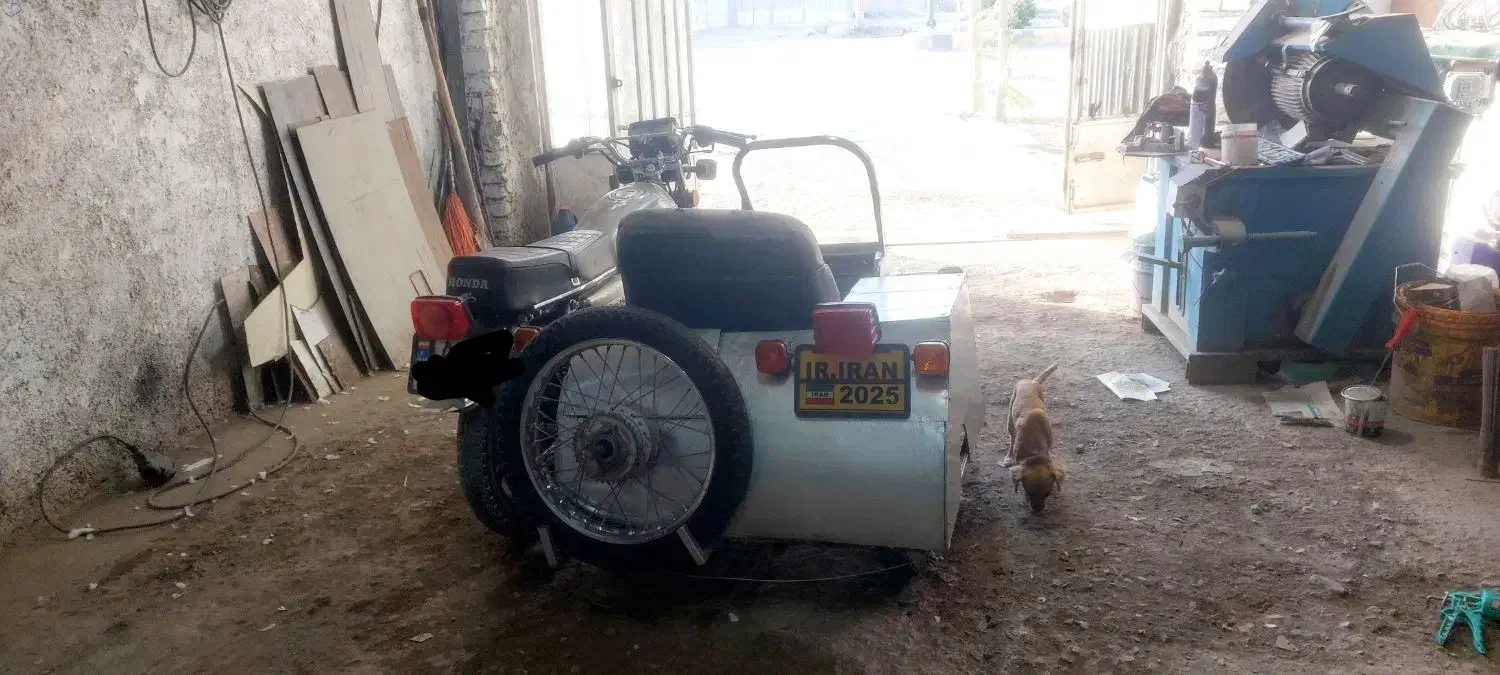 ساید ( صندلی بغل ) موتور|موتورسیکلت|ابریشم, |دیوار