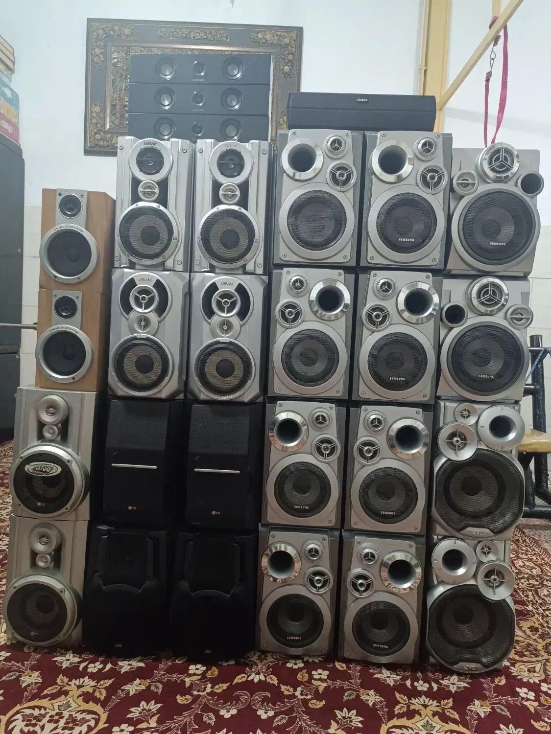 باند و یونیت و آمپ و سنتر|سیستم صوتی خانگی|رباطکریم, رباطکریم|دیوار