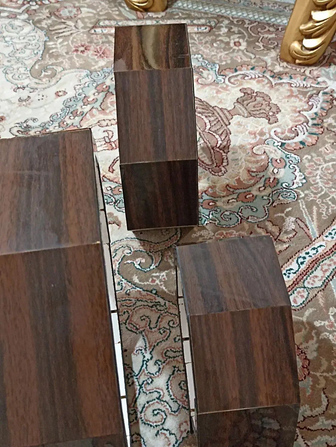 شلف 3عددی چوبی سفارشی|کتابخانه، شلف، قفسه‌های دیواری|اسلام‌شهر, شهرک مهدیه|دیوار