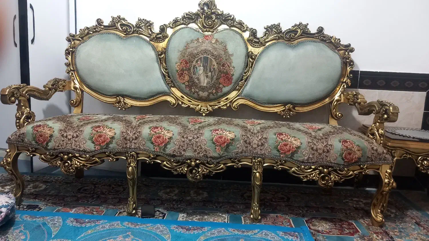 مبل سلطنتی ۹ نفره|مبلمان خانگی و میز عسلی|خرمآباد, |دیوار