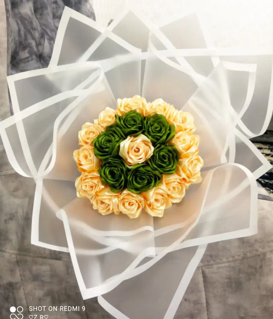 دسته گل روبانی|گل مصنوعی|ملایر, |دیوار