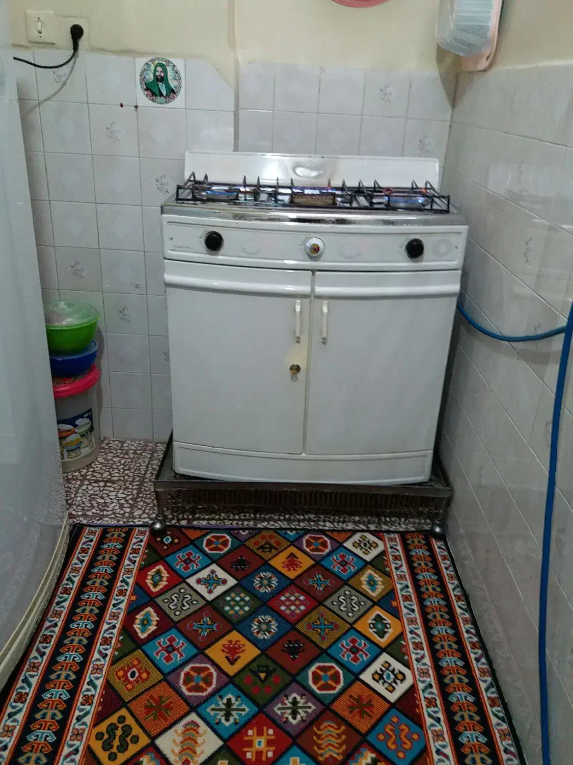 گاز سه شعله صفحه استیل همراه با زیر گازی|اجاق گاز و لوازم برقی پختوپز|ماهیدشت, |دیوار