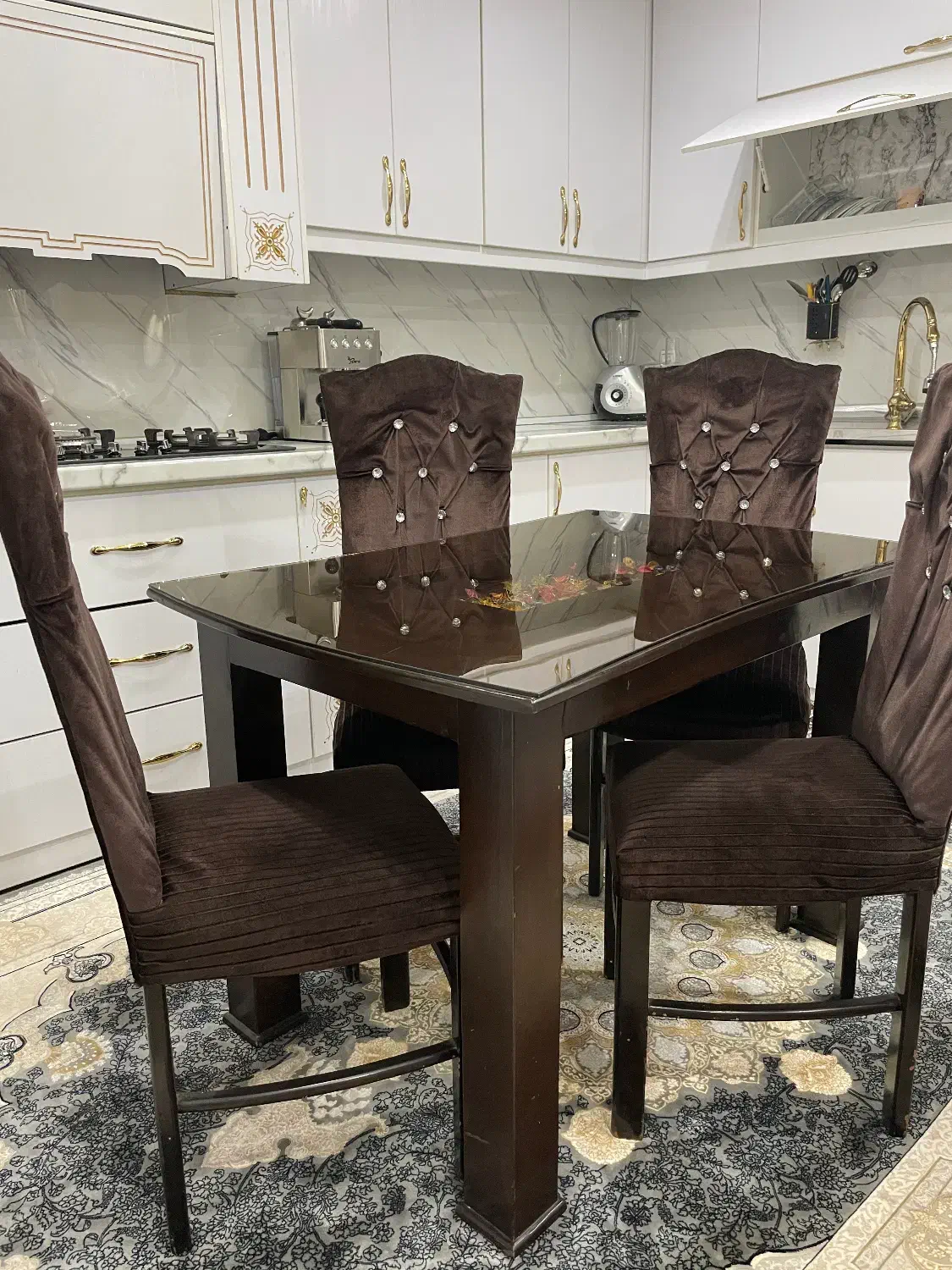 میزناهارخوری ۴نفره با چوب محکم|میز و صندلی غذاخوری|دورود, |دیوار