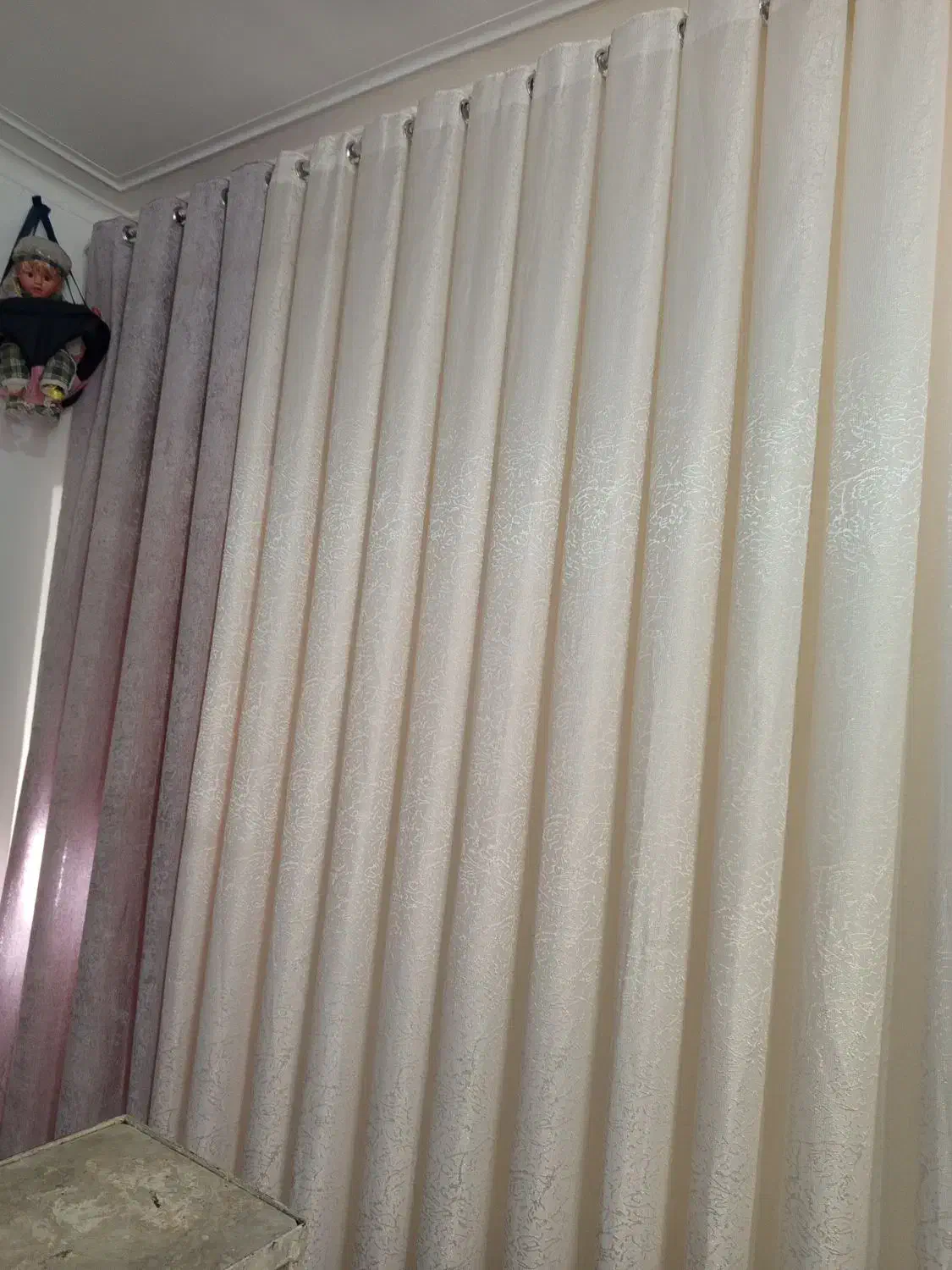 پرده طوسی|پرده، رانر، رومیزی|اهواز, کمپلو جنوبی|دیوار