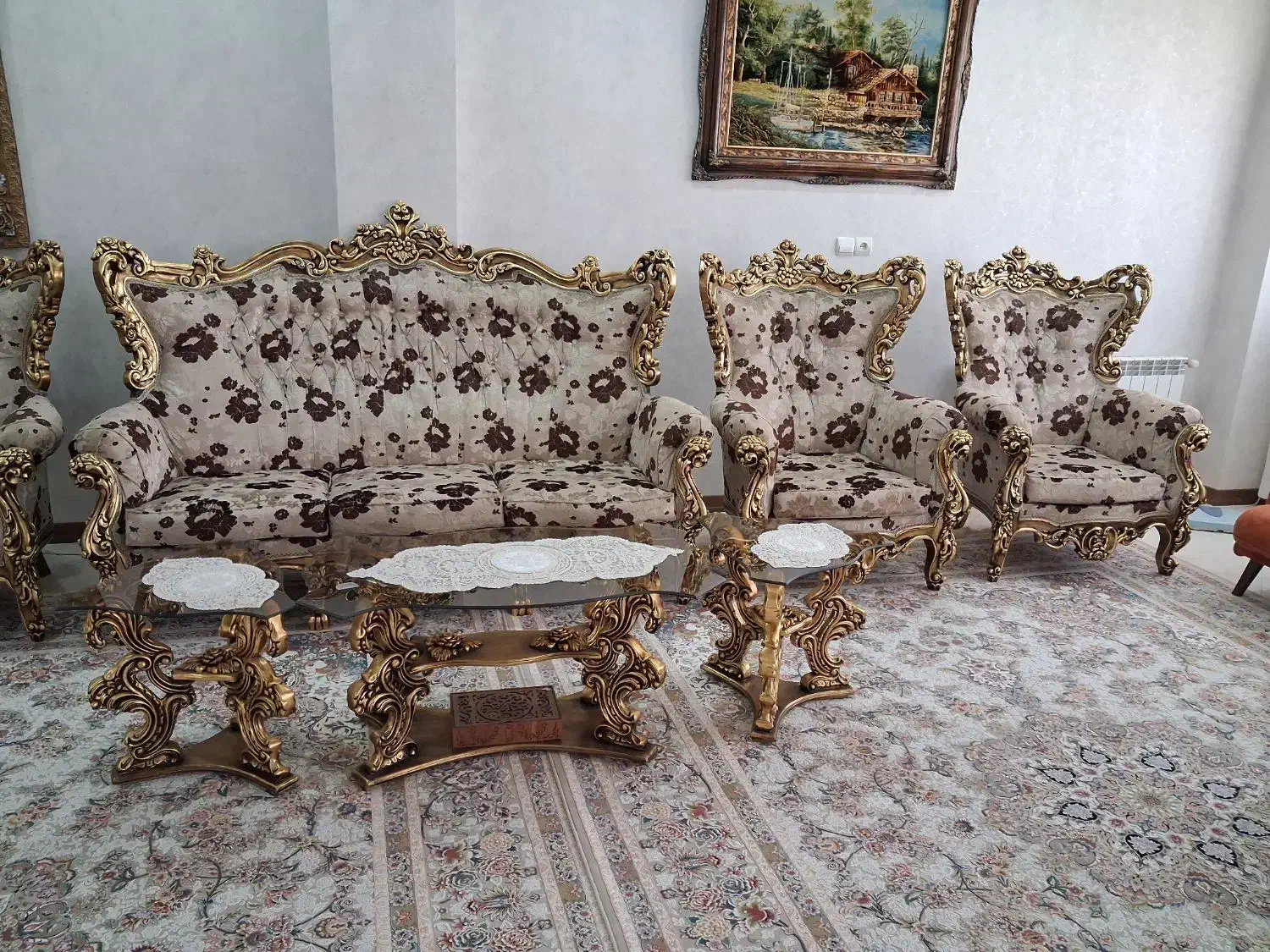 مبلمان استیل کلاسیک راحتی|مبلمان خانگی و میز عسلی|تهران, بهداشت|دیوار