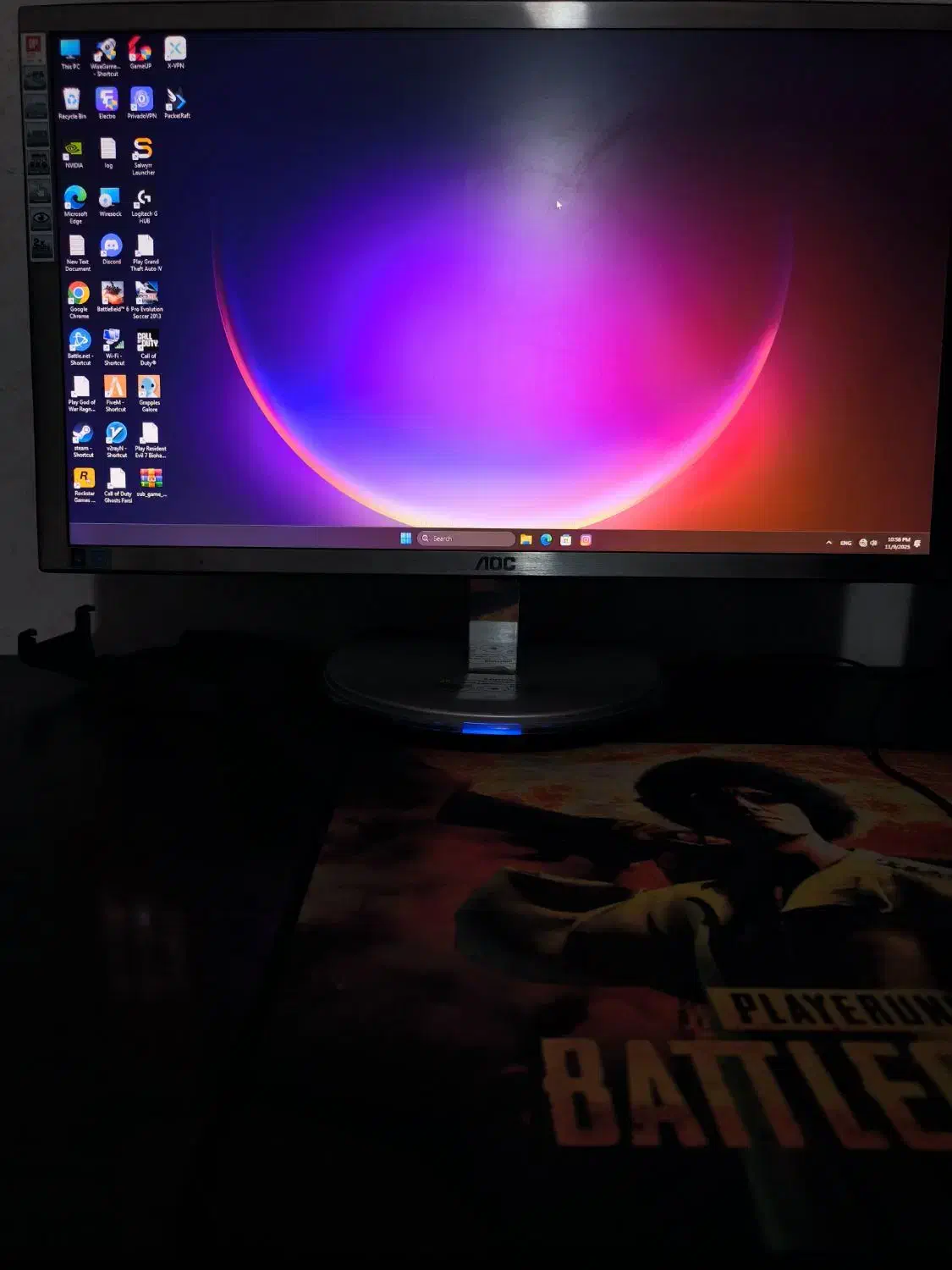 مانیتور ۲عددaoc|قطعات و لوازم جانبی رایانه|گلبهار, شهر جدید گلبهار|دیوار