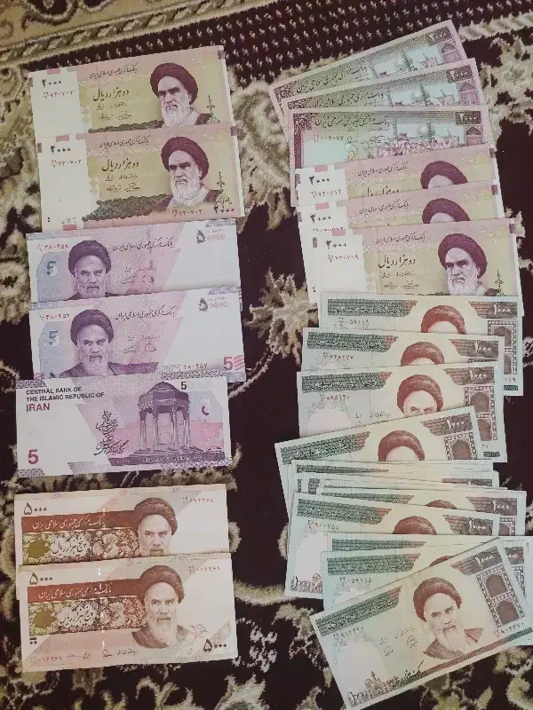 اسکناسهای نو و بدون تا خوردگی دوران جمهوری اسلامی|کلکسیون سکه، تمبر، اسکناس|فولادشهر, B4|دیوار