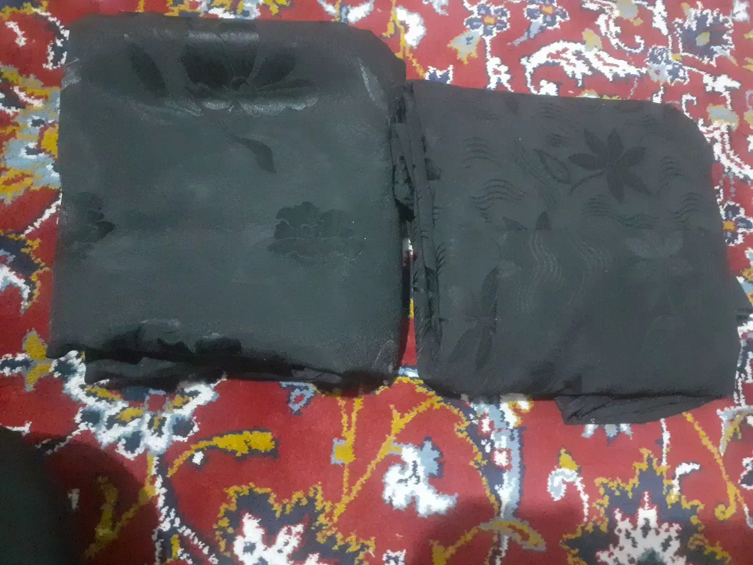دوعدد چادرمشکی طرح دار|لباس|زنجان, |دیوار
