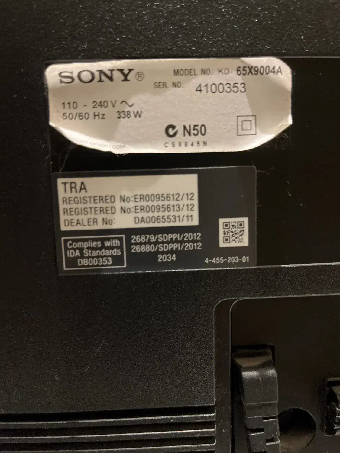 تلویزیون ۶۵ اینچ سونی|تلویزیون و پروژکتور|تهران, نظامی گنجوی (توانیر)|دیوار