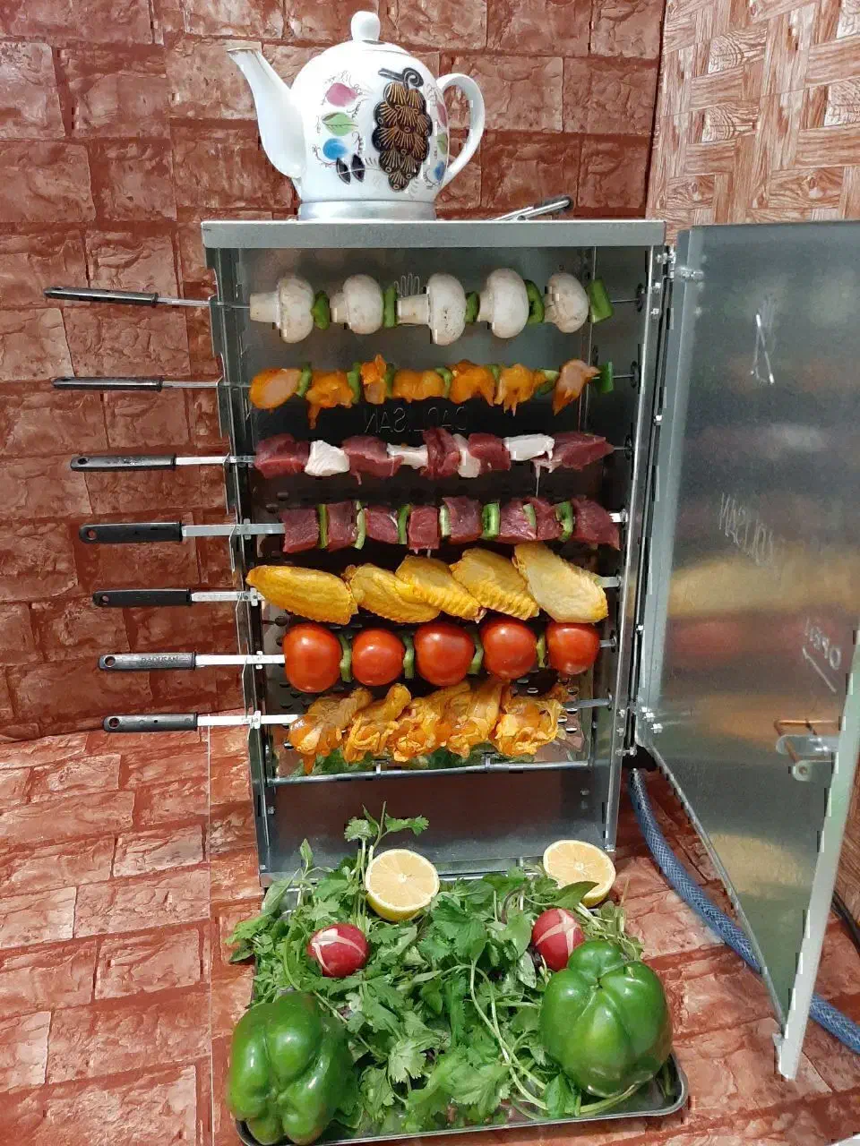 کباب پز ۱۴ سیخ دادلیسان|اجاق گاز و لوازم برقی پخت‌وپز|کرج, حصارک پایین|دیوار