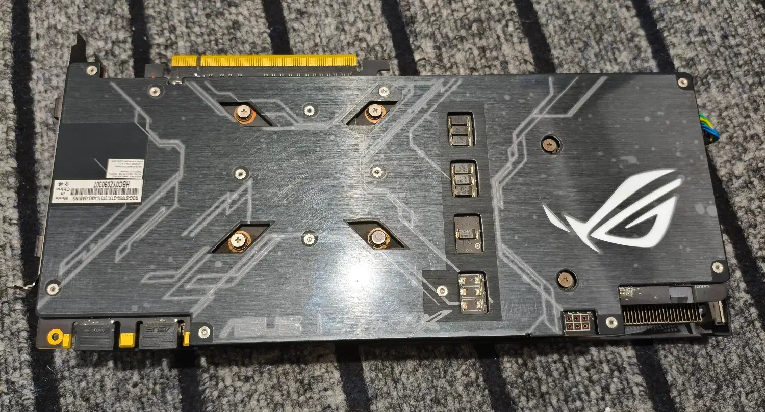 کارت گرافیک ROG strix 1070ti stock|قطعات و لوازم جانبی رایانه|ری, شهادت|دیوار