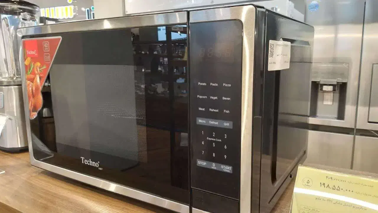 فروش مایکروویو استیل مشکی Te-421 تکنو|اجاق گاز و لوازم برقی پختوپز|ساری, |دیوار