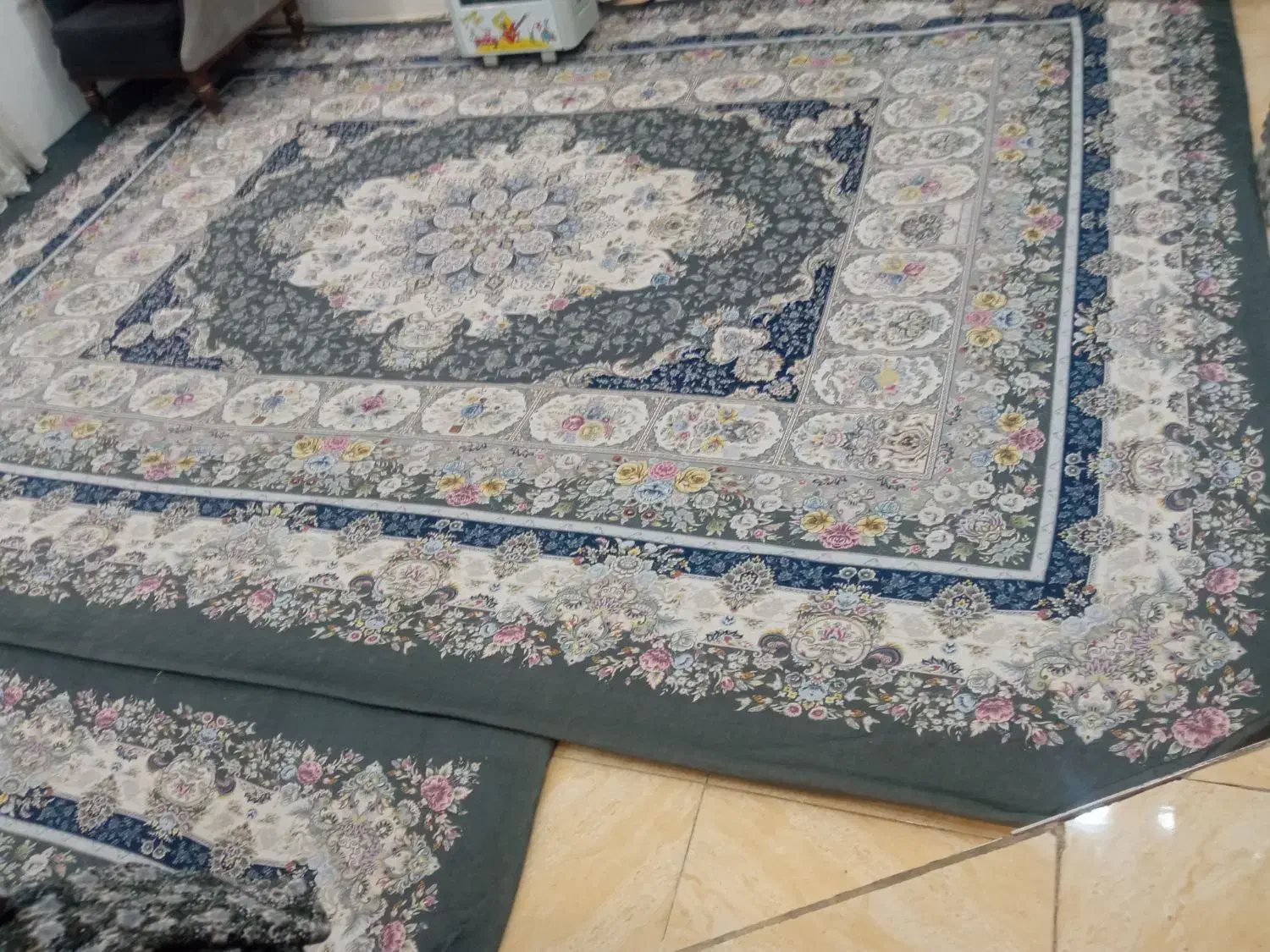 روفرشی جدید طوسی خوش رنگ 9متری|روفرشی|نهاوند, |دیوار