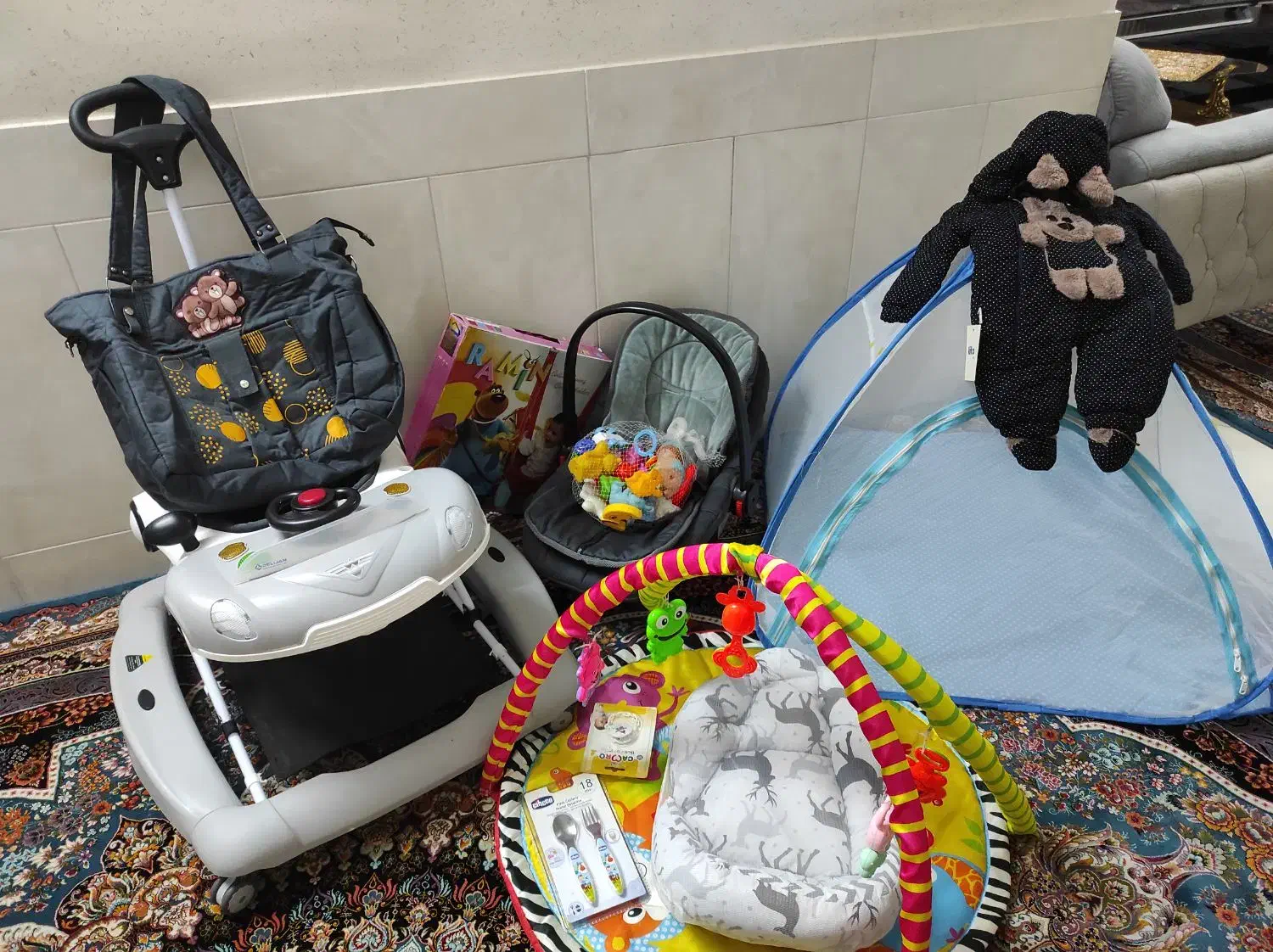 ست سیسمونی نوزاد نو|اسباب و اثاث بچه|اصفهان, برازنده|دیوار