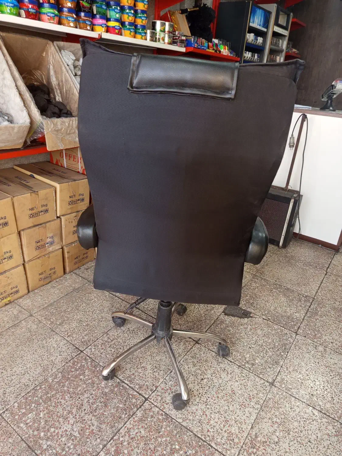 صندلی مدیریتی چرم نو|مبلمان اداری|مشکیندشت, |دیوار