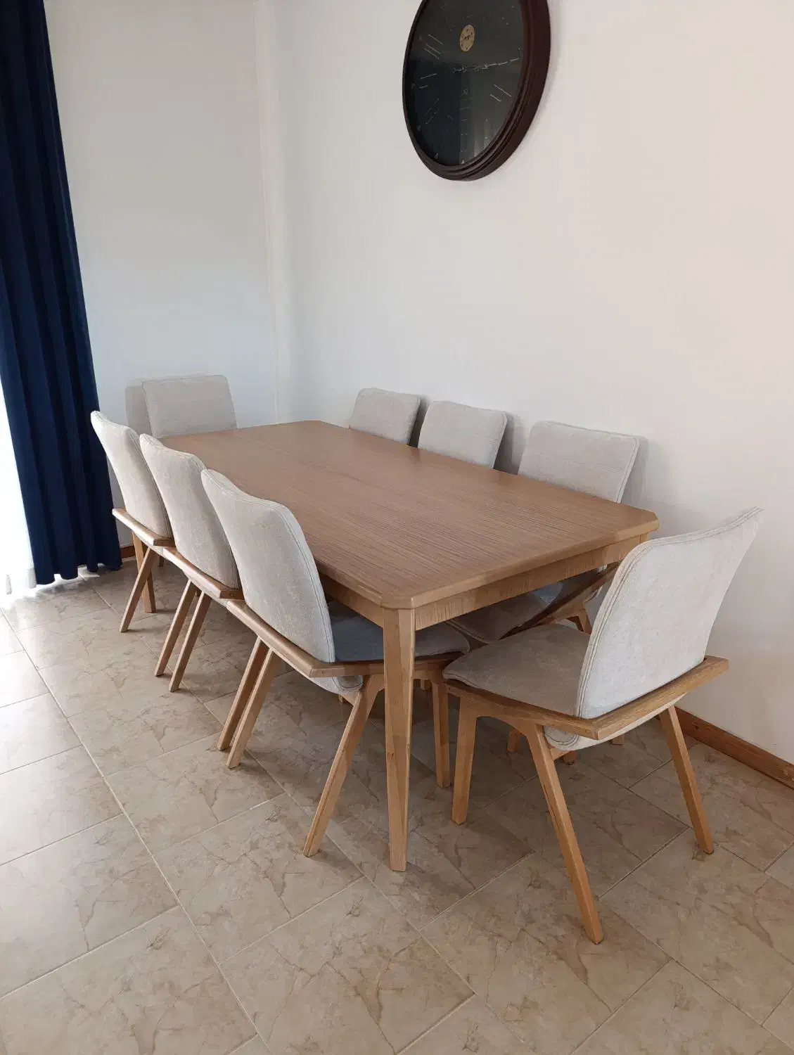 میز ناهارخوری هشت نفره نو|میز و صندلی غذاخوری|رویان, |دیوار