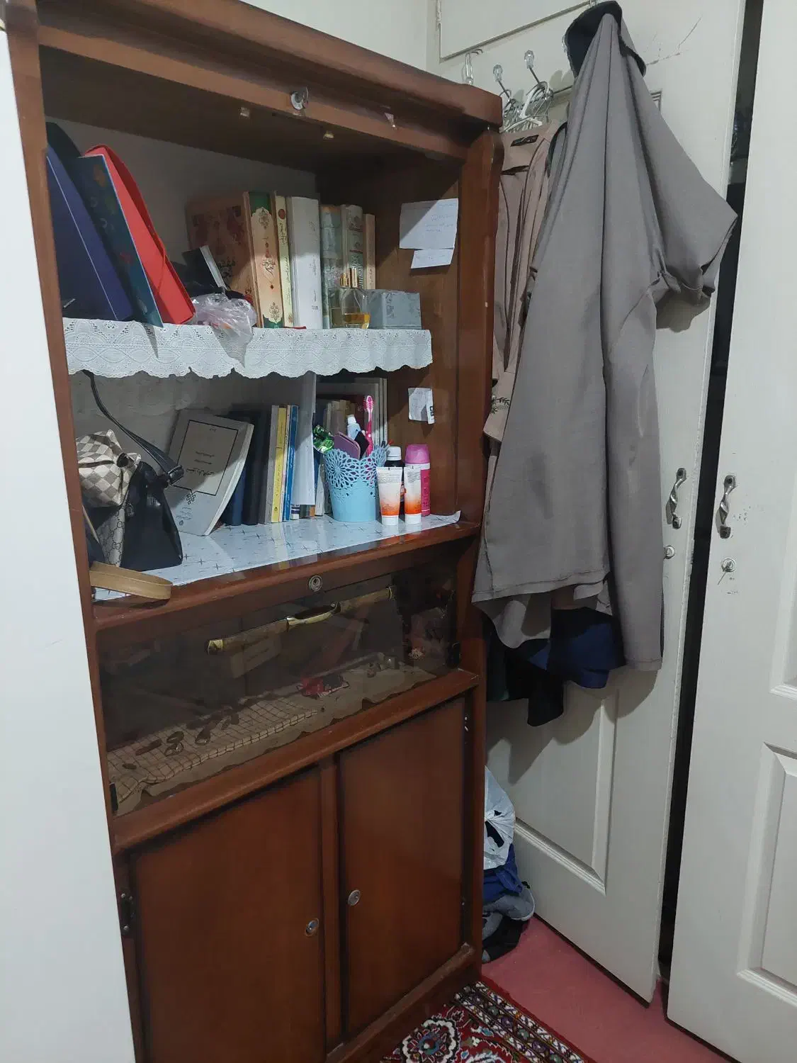 کمد و کتابخانه|کتابخانه، شلف، قفسه‌های دیواری|نسیم‌شهر, |دیوار