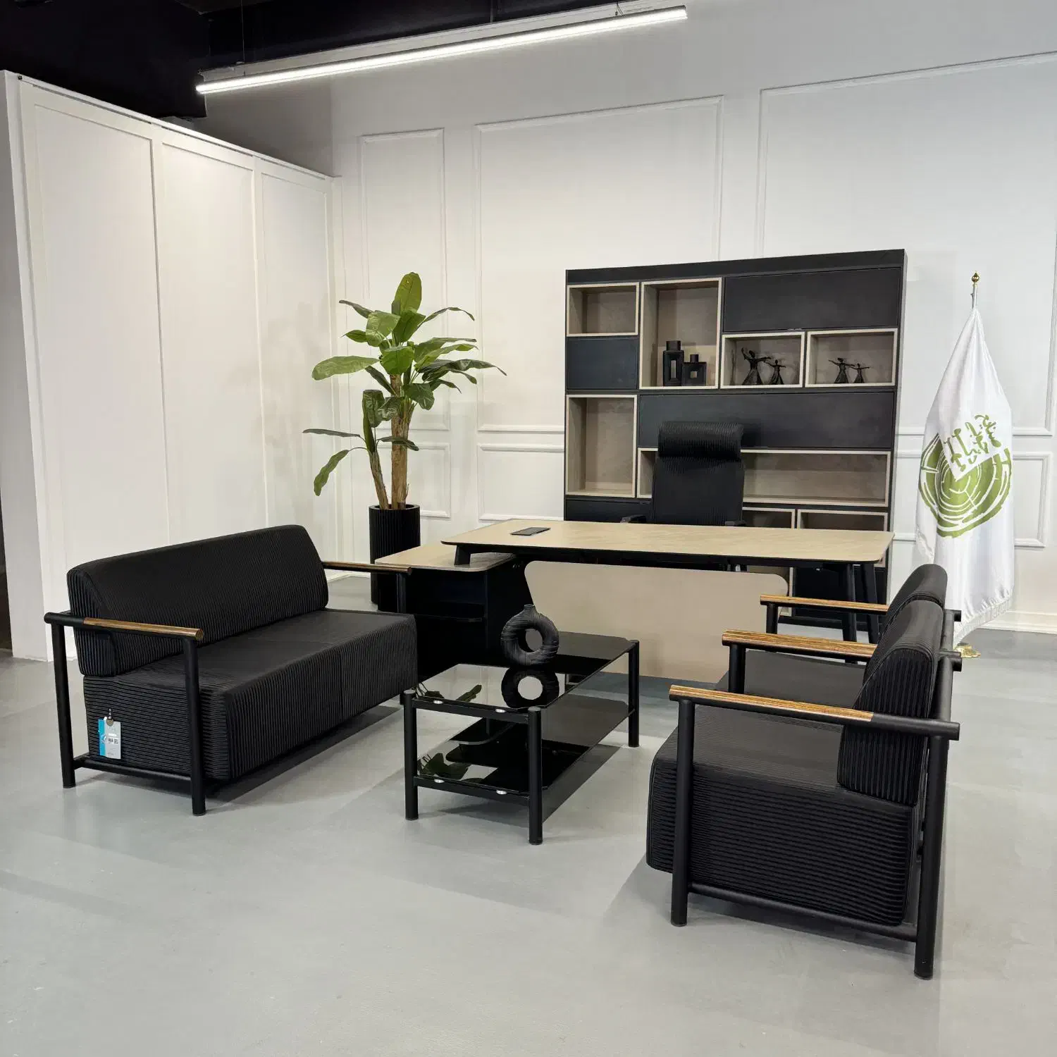 میز مدیریت پایه فلزی ، نیم ست اداری|دفتر کار|احمدآبادمستوفی, |دیوار