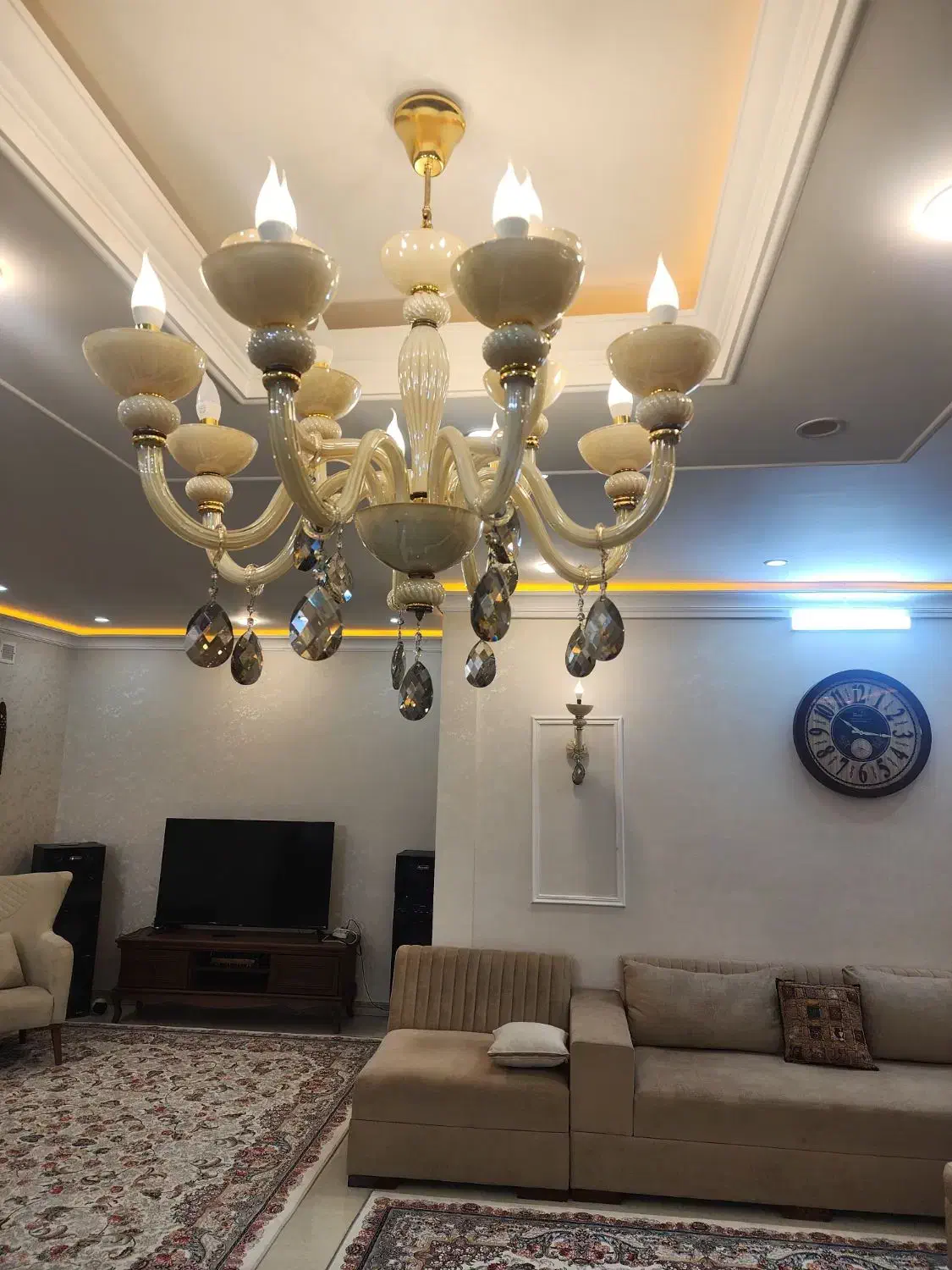 لوسترکریستال وارداتی درجه۱|لوستر و چراغ آویز|شاهدشهر, |دیوار