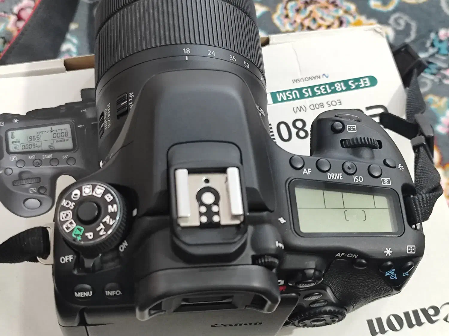 دوربین کنون 80D لنز ۱۳۵ـ۱۸|دوربین عکاسی و فیلم‌برداری|زرند, |دیوار