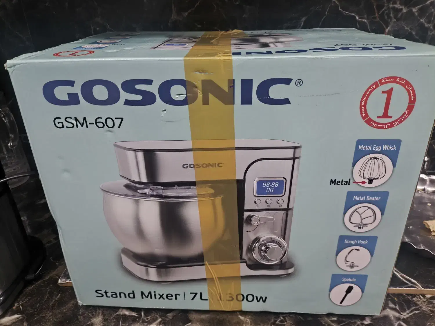 همزن ۷ لیتری گوسونیک مدل gsm 607 با نمایشگر|خردکن، آسیاب، غذاساز|کاشمر, |دیوار