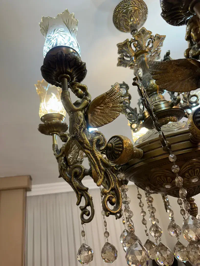 لوستر فرشته هشت شاخه|لوستر و چراغ آویز|مشهد, پروین اعتصامی|دیوار