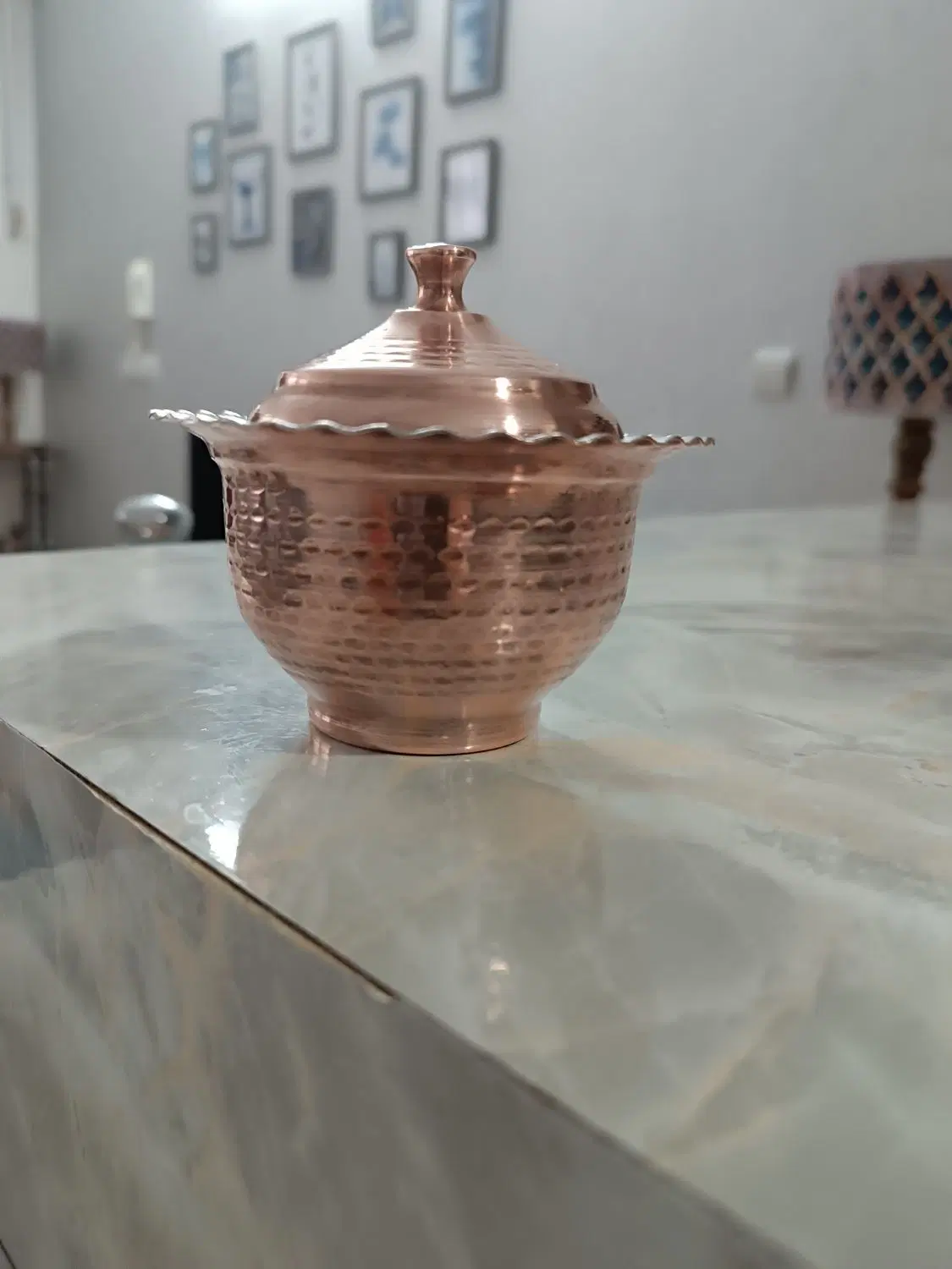 قندان مسی|صنایع دستی و سایر لوازم تزئینی|اراک, |دیوار