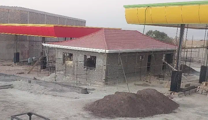 سقف سبک شیروانی آردواز آلاچیق سوله سایبان|خدمات پیشه و مهارت|زنجان, |دیوار