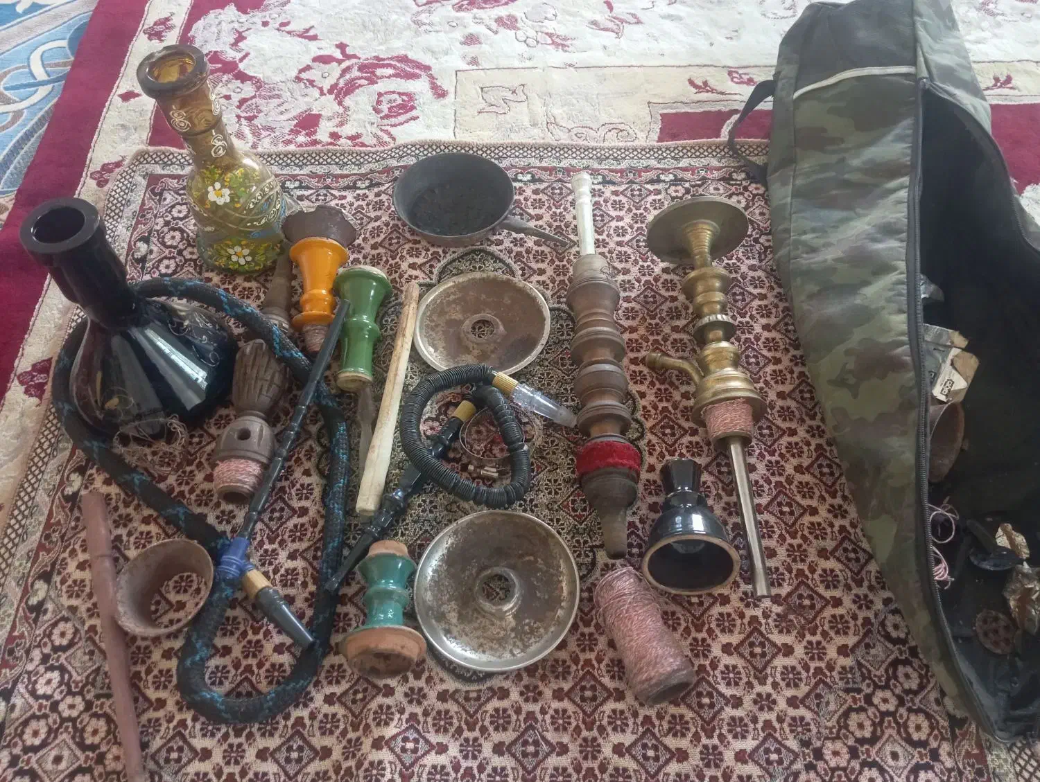 3تا قلیان اصیل|صنایع دستی و سایر لوازم تزئینی|گنبد کاووس, |دیوار