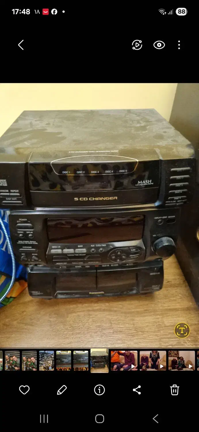 پاناسونیک ۵ دیسک|سیستم صوتی خانگی|تهران, امجدیه (خاقانی)|دیوار