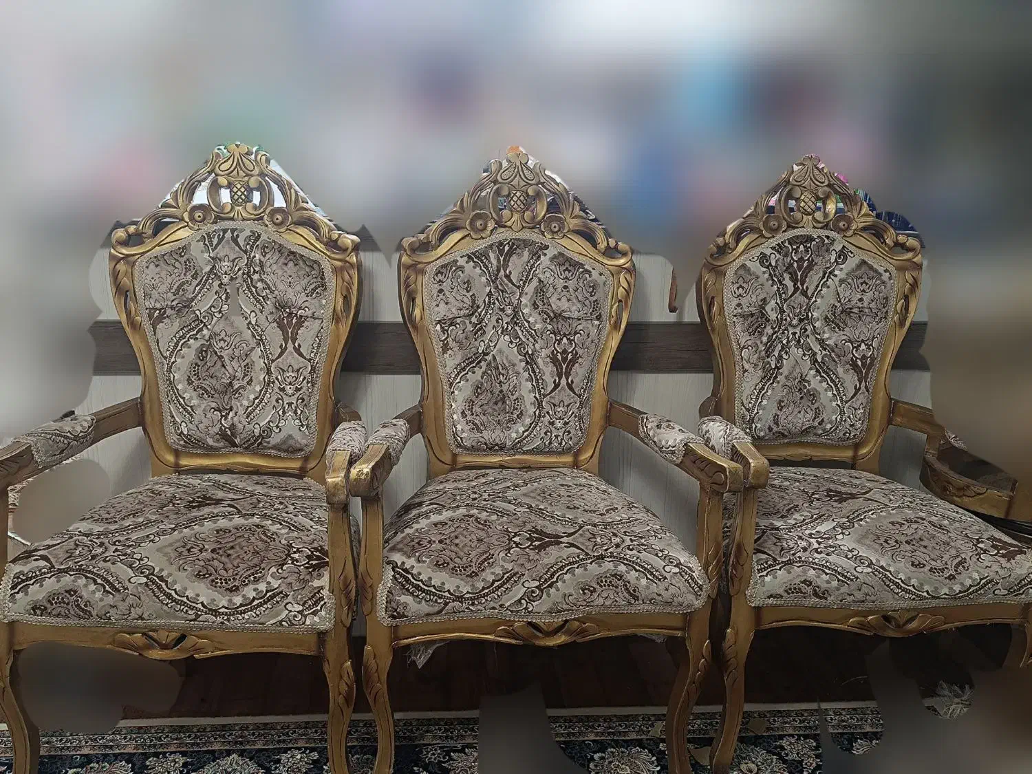 مبلمان سلطنتی ۹ نفره|مبلمان خانگی و میز عسلی|محمدیه-قزوین, |دیوار
