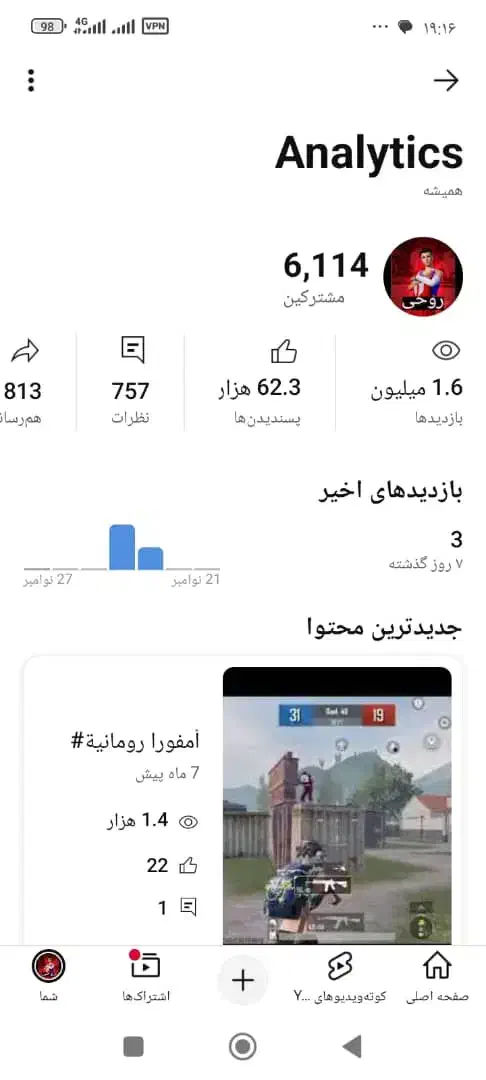 فروش فوری چنل کانال یوتیوب|کنسول، بازی ویدئویی و آنلاین|رامجین, |دیوار