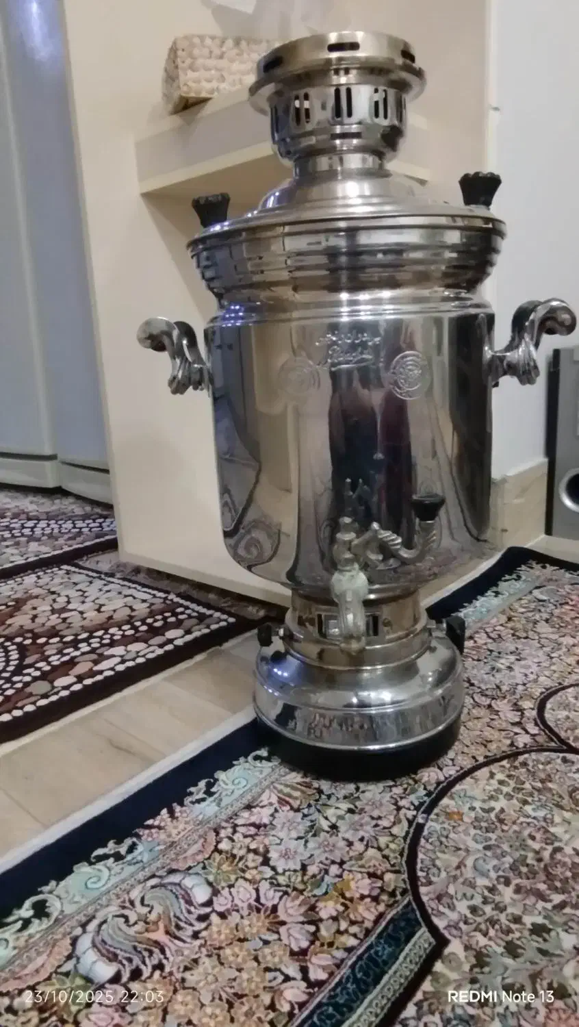 فروش سماور دست دوم در حد نو ۱۵ لیتر گازی|سماور، چایساز، قهوهساز|بوکان, |دیوار