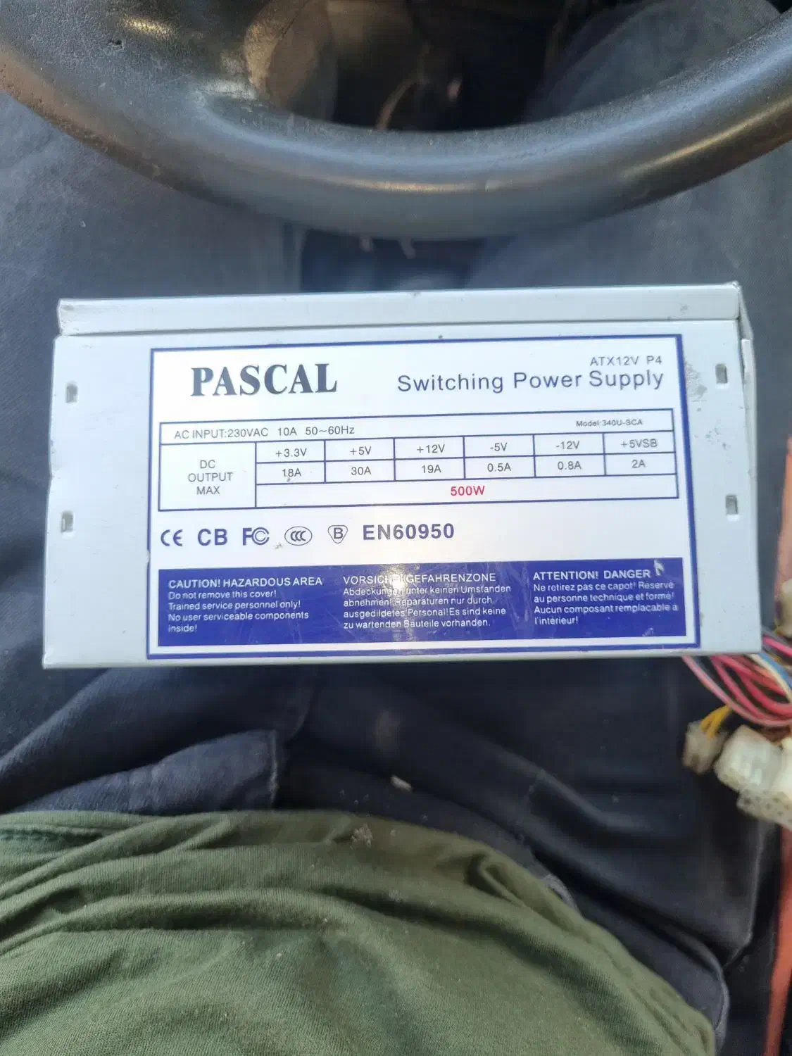 پاور کامپیوتر pascal 500w|قطعات و لوازم جانبی رایانه|آمل, |دیوار