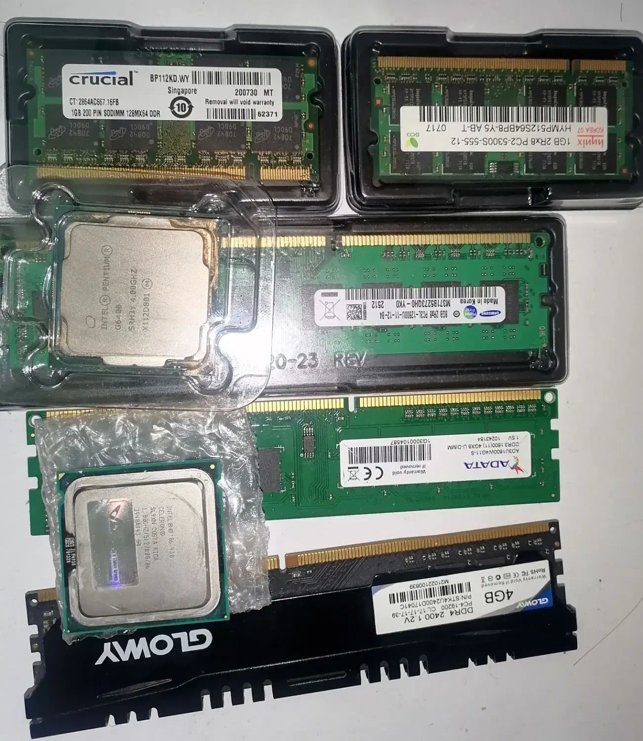 رم کامپیوتر و لبتاب و سیپیو Cpu Ram Ddr3 Ddr2 Ddr4|قطعات و لوازم جانبی رایانه|مشهد, مشکینی (شهرک غرب)|دیوار