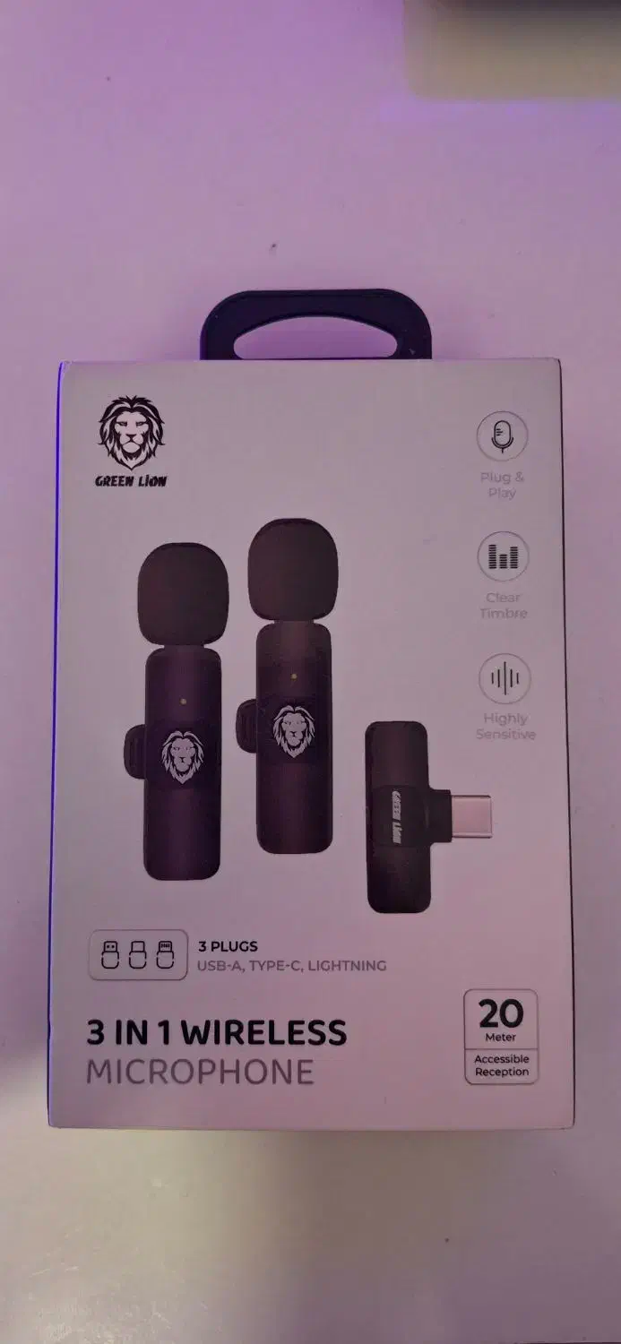 microphone 3 in 1 wireless|صوتی و تصویری|گرگان, |دیوار