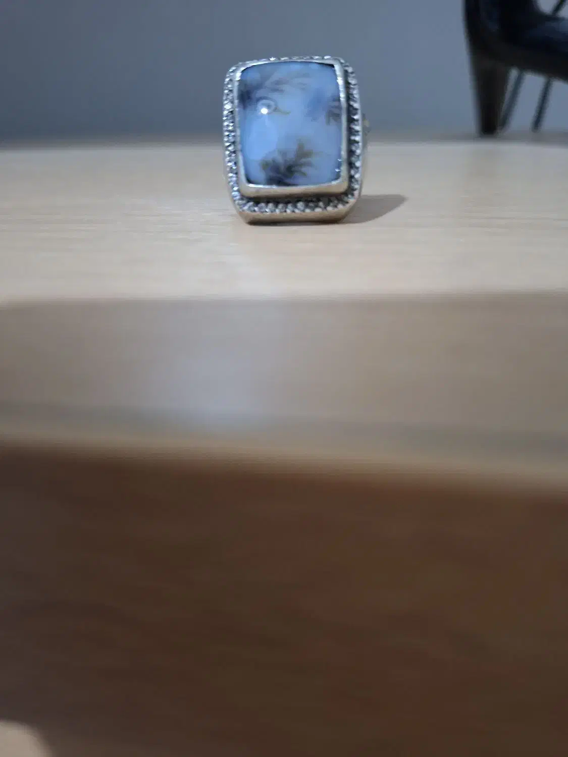 فروش انگشترنقره با وزن 22 گرم باسنگ شجر|جواهرات|رشت, گیل|دیوار