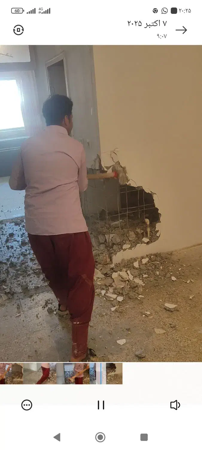 تخریب کاری با نازلترین قیمت|خدمات پیشه و مهارت|فولادشهر, B8|دیوار