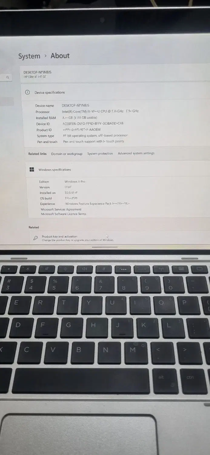 لپ تاپ hp elite x2 i7|رایانه همراه|شیراز, شهرک فرهنگیان|دیوار
