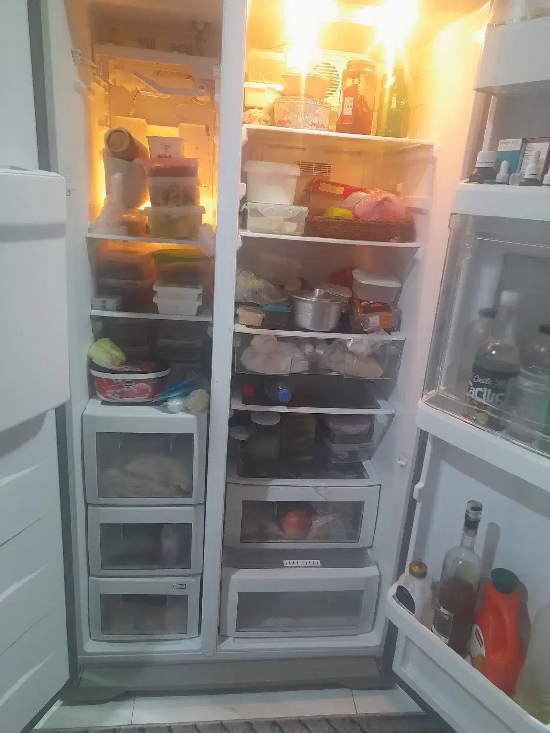 فروش یخچال ساید بای ساید کنوود|یخچال و فریزر|رشت, پیرسرا|دیوار