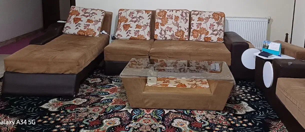 فروش مبلمان ۸ نفره|مبلمان خانگی و میز عسلی|فولادشهر, C3|دیوار
