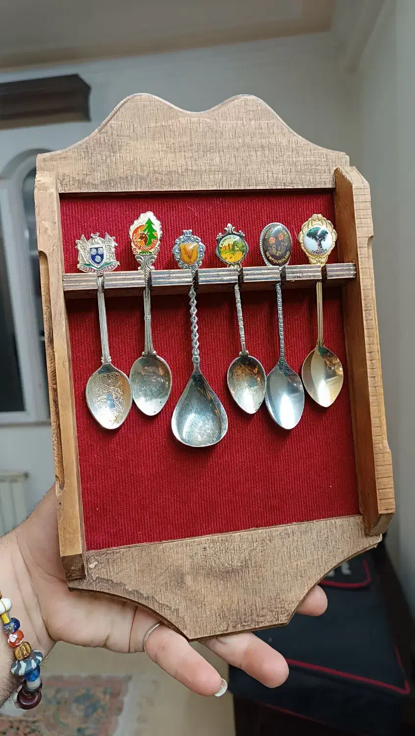 انگشتانه قاشق چایخوری آنتیک|ظروف سرو و پذیرایی|آمل, |دیوار