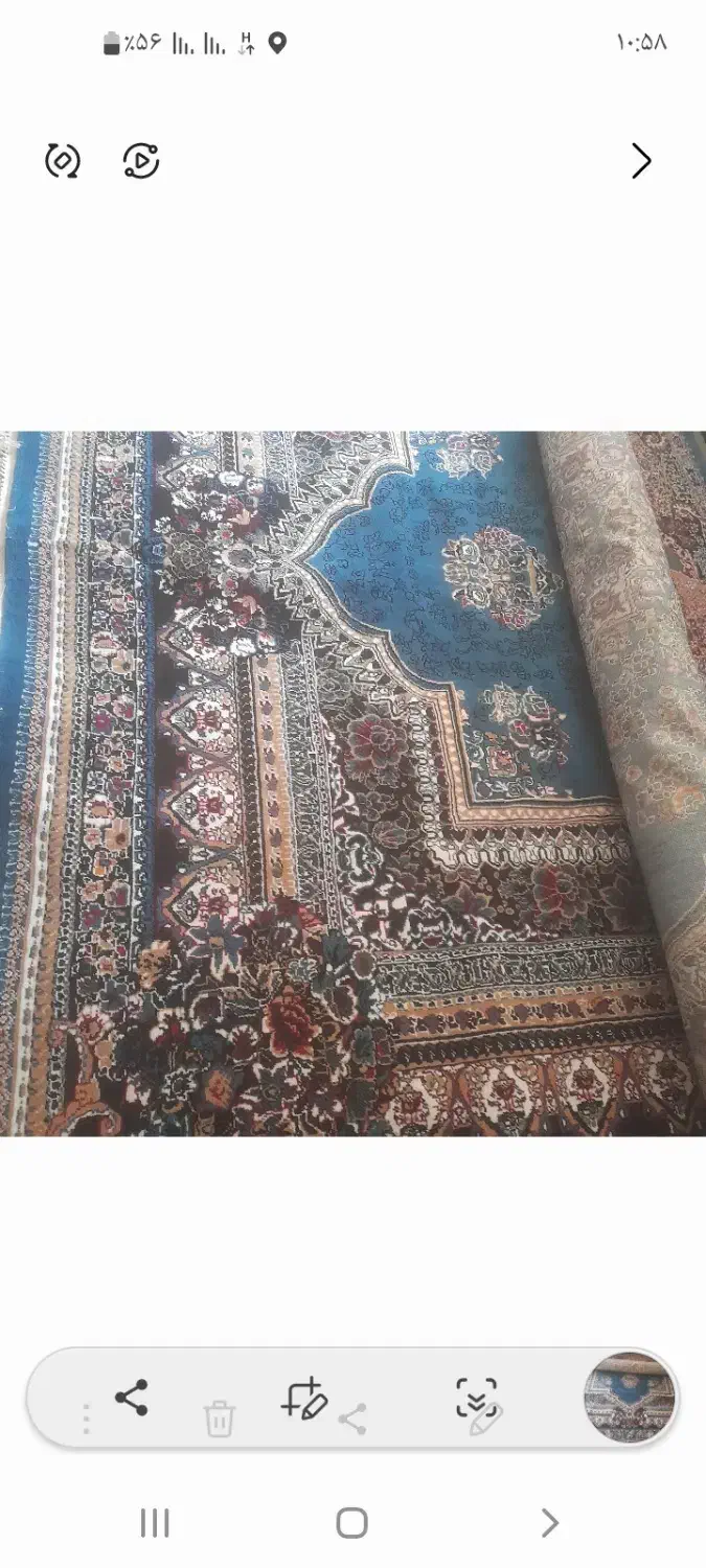 قالی ۱۲متری نواستفاده نشده خوش رنگ|فرش|قائن, |دیوار